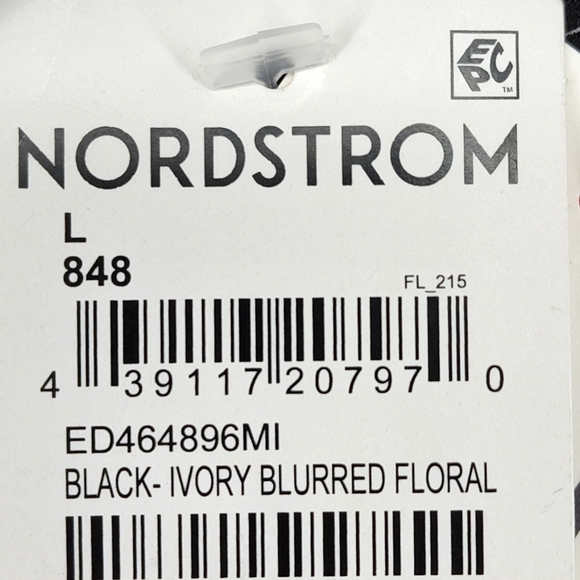 Open Edit Women's Printed Smocked Blouse Top - L - Picture 7 of 7